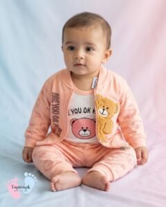 0-3 Months Baby 3-in-1 Bear Jacket Set