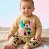 tp-cartoon-print-sweatshirt-set-beige 0-3 Months Baby Mickey Mouse Set