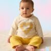 tp-good-vibes-heart-set-yellow 0-3 Baby Comfy Trouser Shirt Set