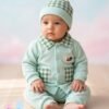 tp-newborn-gingham-set-mint-green New Born Gingham Collar Set